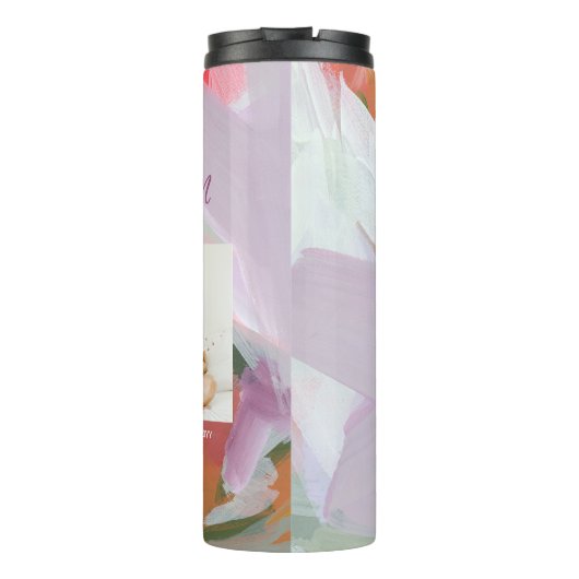 アカラフルートマ最高のマ母の日の写真ギフト タンブラー (裏面)