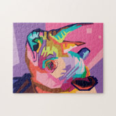 アカラフルートリポップ・アートのノポートレート ジグソーパズル (横)