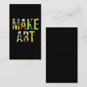 アカラフルー絵画ト作芸術的家 名刺 (正面/裏面)