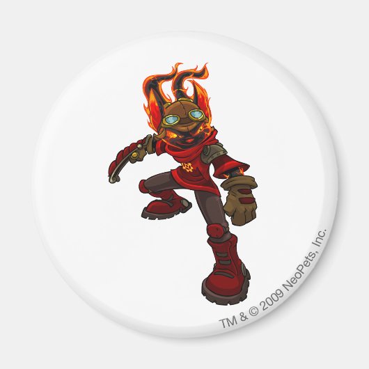 アカラ・モルタラ棋士 マグネット (正面)