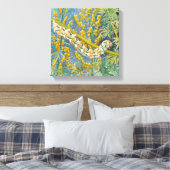 アカリアアッシンティウモアキャタピラ キャンバスプリント (インサイチュ (寝室))