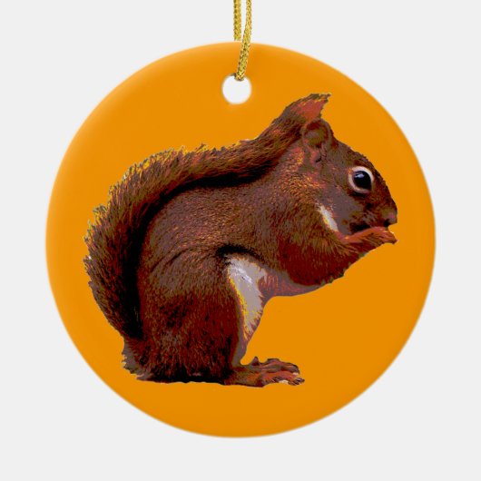 アカリスのクリスマスのオーナメント セラミックオーナメント (正面)