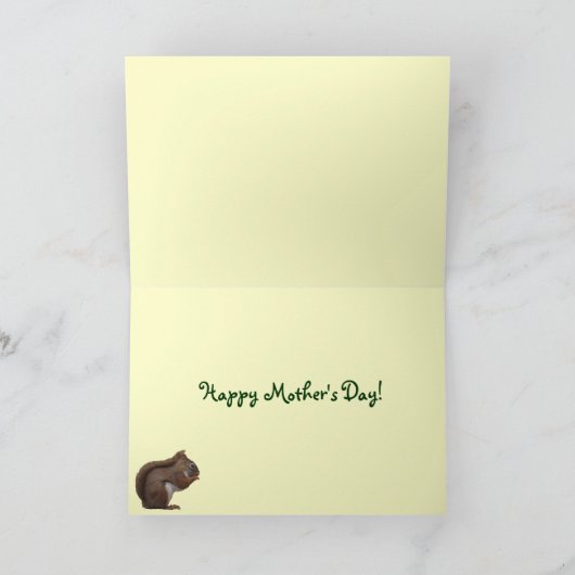 アカリスの母の日 カード (内部)