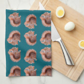 アカリスの逆上の台所タオル キッチンタオル (四つ折り)