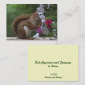 アカリス及びペチュニアATC 名刺 (正面/裏面)