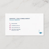 アカルリスト – 魚とサンゴ 名刺 (裏面)