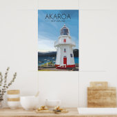 アカロア ニュージーランド 旅行 ポスター (キッチン)