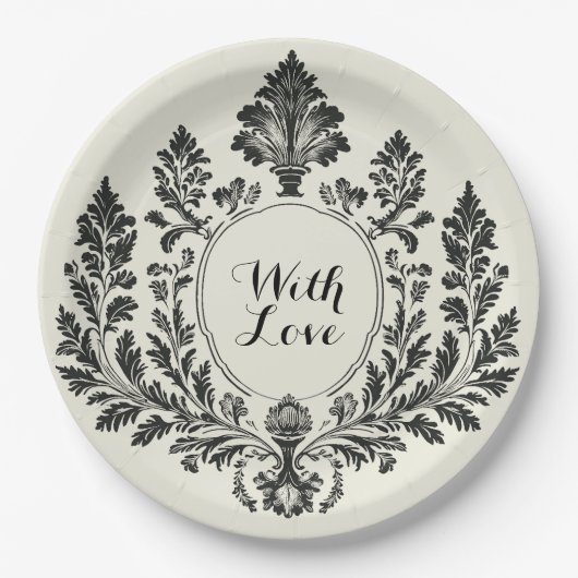 アカンサスと古代 ペーパープレート (正面)