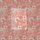 アカンサスのザクロ桃 ファブリック (タイル)