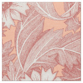 アカンサスのザクロ桃 ファブリック (クローズアップ)