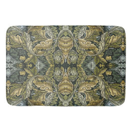 アカンサスヴィンテージフローラルパターンbyウィリアム・モリス バスマット