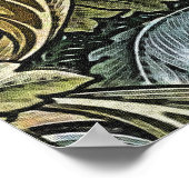 アカンサスヴィンテージフローラルパターンbyウィリアム・モリス ポスター (角)