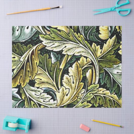 アカンサス人気があるのウィリアム・モリス 薄葉紙 (クラフト)