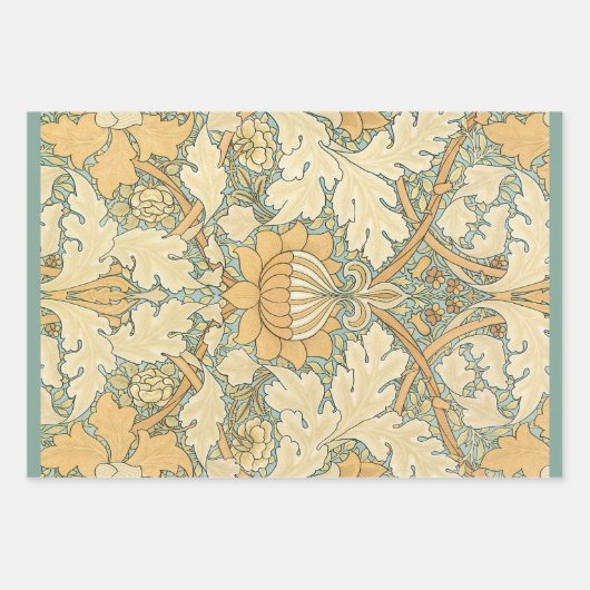 アカンサス州ウィリアム・モリスによる聖ジェームス葉ズ ラッピングペーパーシート (正面3)