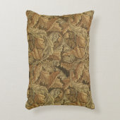 アカンサス葉スのアンティーク織物ウィリアム・モリス アクセントクッション (正面(垂直))