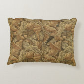 アカンサス葉スのアンティーク織物ウィリアム・モリス アクセントクッション (裏面)