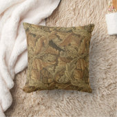 アカンサス葉スのアンティーク織物ウィリアム・モリス クッション (ブランケット)