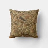 アカンサス葉スのアンティーク織物ウィリアム・モリス クッション (裏面)