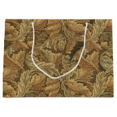 アカンサス葉スのアンティーク織物ウィリアム・モリス ラージペーパーバッグ (正面)