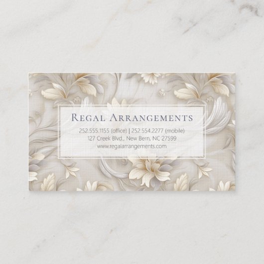 アカンスエレガントス 名刺 (裏面)