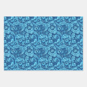 アカン葉サス、白黒、金ゴールド&青 ラッピングペーパーシート (正面3)