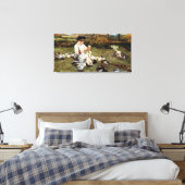 アカ食べ物を与えックス キャンバスプリント (インサイチュ (寝室))