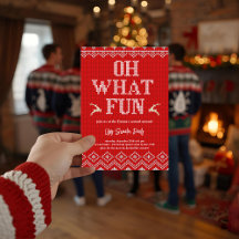 アガるクリスマスセーター ホリデーパーティーの招待状