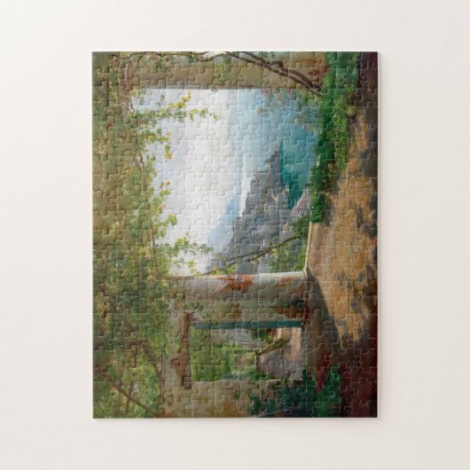 アガアルロッジアアマルフィ絵画イタリア ジグソーパズル (縦)