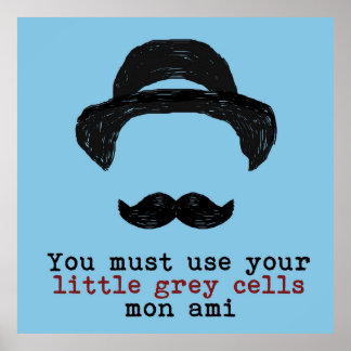 アガサクリスティヘルキュレポアロットリトルグレー細胞 ポスター