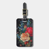 アガサビクトリアンブーケ荷物タグ ラゲッジタグ (正面縦)