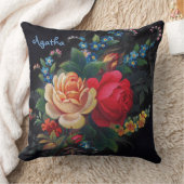 アガサブーケビクトリアン装飾用クッション クッション (ブランケット)