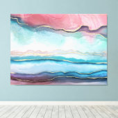 アガテウォーター色スタイル キャンバスプリント (インサイチュ (ウッドフロア))