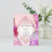 アガテグリッター卒業パーティー招待状グラムシック (スタンド正面)