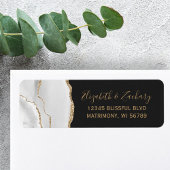 アガテグレーホワイト金ゴールドダーク結婚ズ差出人住所 ラベル