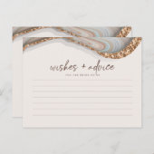 アガテストーンマーブルブライドへアドバイスカード ポストカード (正面/裏面)