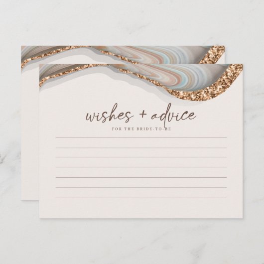 アガテストーンマーブルブライドへアドバイスカード ポストカード (正面/裏面)