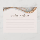 アガテストーンマーブルブライドへアドバイスカード ポストカード (正面)