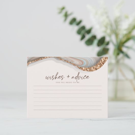 アガテストーンマーブルブライドへアドバイスカード ポストカード (スタンド正面)