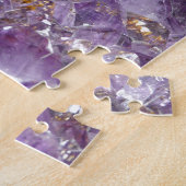 アガテパープル結晶 ジグソーパズル (側面)