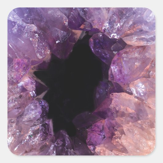 アガテパープル結晶 スクエアシール (正面)