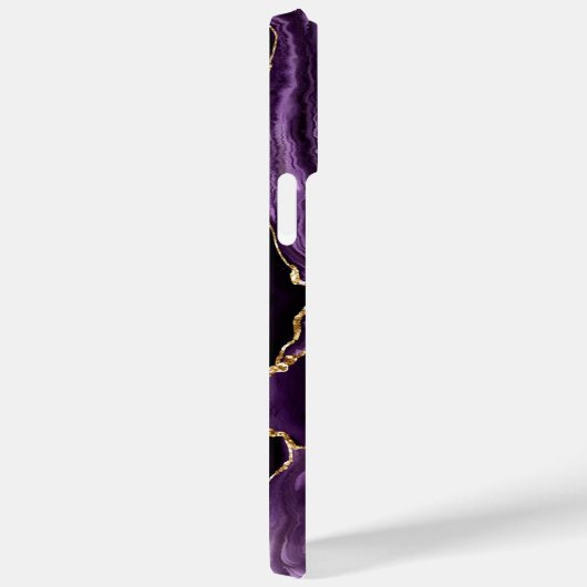 アガテパープル金ゴールドあなたの名前iPhoneケースギフト Case-Mate iPhoneケース (裏面 / 右)