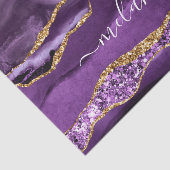 アガテパープル金ゴールドグリッターティッシュペーパーあなたの名前 薄葉紙 (詳細)