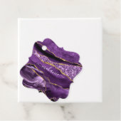 アガテパープル金ゴールドグリッター名前をカスタムするギフトラベル フェイバータグ (インサイチュ)