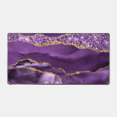 アガテパープル金ゴールドグリッター大理石 デスクマット (正面)