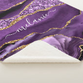 アガテパープル金ゴールド名前をカスタムするシェルパブランケット シェルパブランケット (3/4)