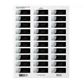 アガテパールゴールデン差出人住所ラベル ラベル (フルシート)