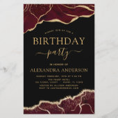 アガテブルゴーニュ誕生日パーティーエイジ招待状 (正面)