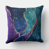 アガテブルーパープルアクア金ゴールド静脈 クッション (裏面)