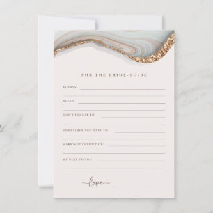 アガテマーブルストーンブライドへアドバイスカード サンキューカード