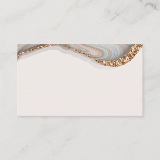 アガテマーブルストーンレシピリクエストカード 名刺 (裏面)